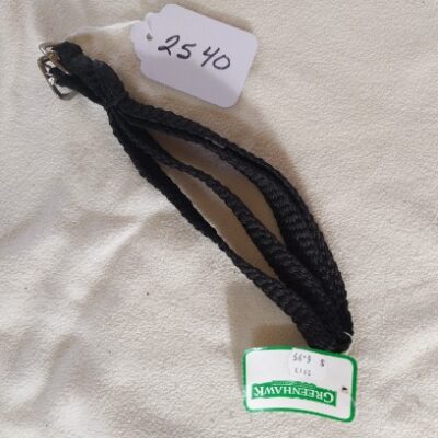 Black Braided Nylon Spur Straps