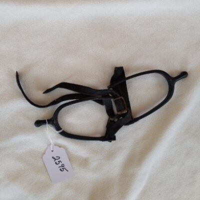 Black Plastic Spurs with Nylon Straps