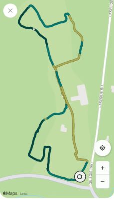 tetrathlon running portion