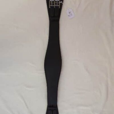 Black Leather Dressage Girth 32"