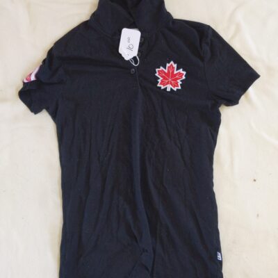 Black Team Canada XS Polo Shirt Sleeve