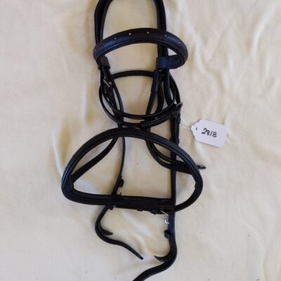 Black Leather Bridle with Bling