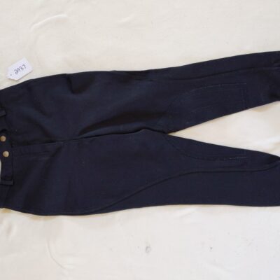 Black Half Seat Breeches Red Trim