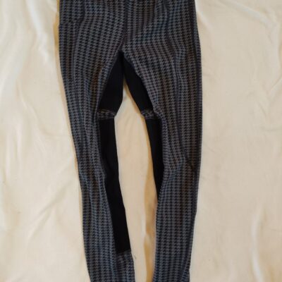 KERRITS Stretch Grey/Black Full Seat Breeches Medium