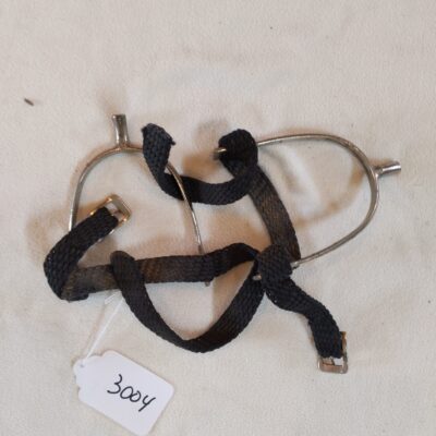 Spurs with Braided Straps