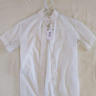 White Button Show Shirt Size 10