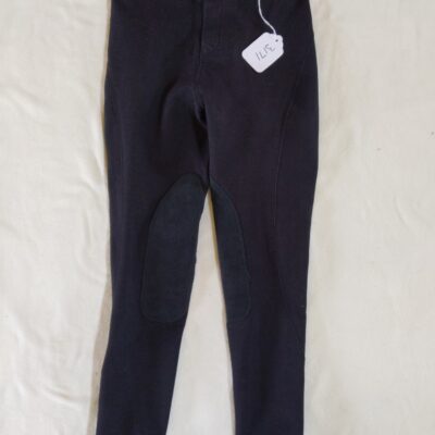 Black Half Seat Breeches Elation Kids 12