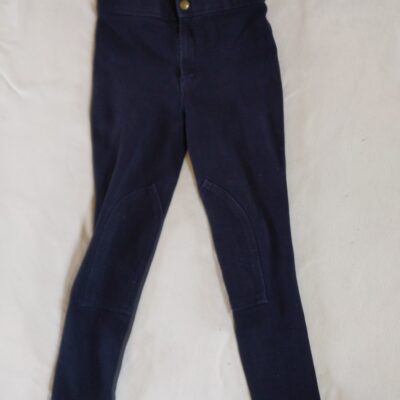 Black Equisential Half Chap Breeches