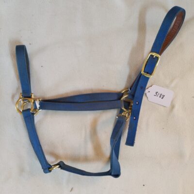 Blue Nylon Full Size Halter