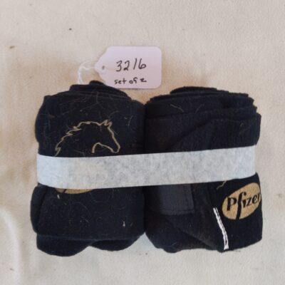 Black Pfizer Polos x2