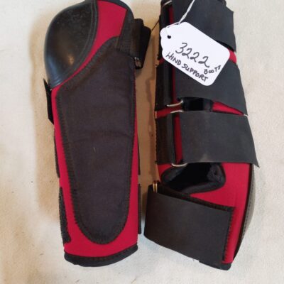Red and Black Hind Support Boots x2