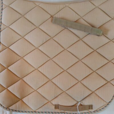 Beige Dressage Saddle Pad Full