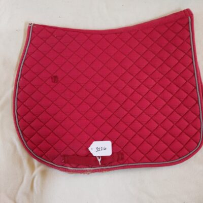 Grey Trimmed Red Saddle Pad Full