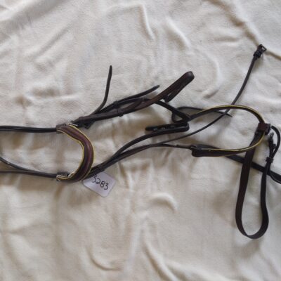 Brown Yellow Trimmed Bridle