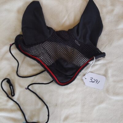 Black Red Trimmed Fly Bonnet