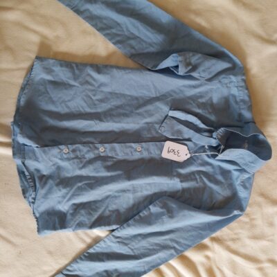 Blue collared show shirt Tuffrider 14 kids