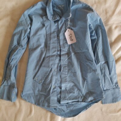 Blue collared show shirt Tuffrider 8 kids