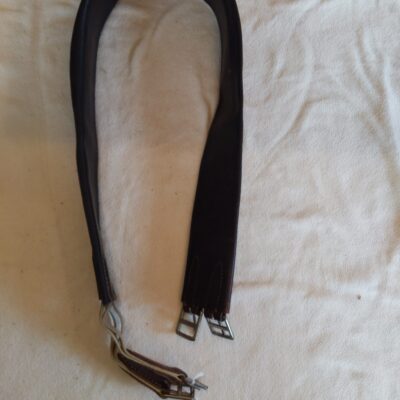 Dark Brown Leather Threefold Girth 46