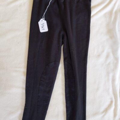 Winter Black Half Seat Breeches YL