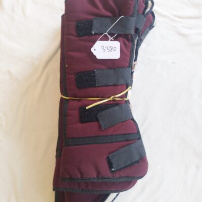 Burgundy Shipping Boots x4