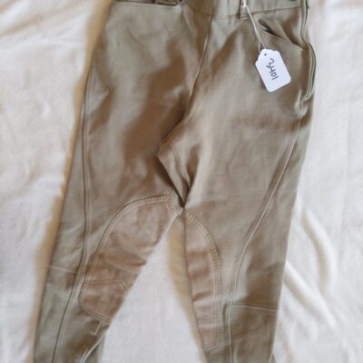 Cotton Naturals Half Seat Beige Breeches 26