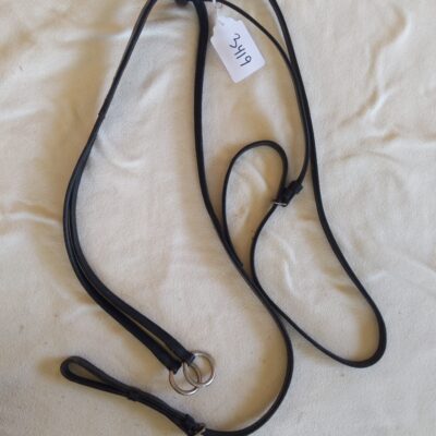 Black Leather Running Martingale