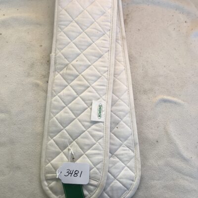 Shedrow White Girth Cover