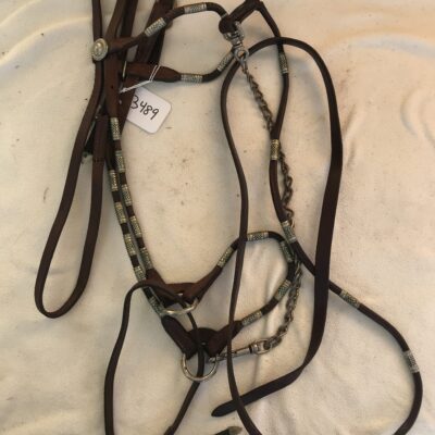 Western Show Halter with Lead