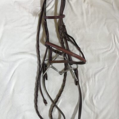 Stubben Brown Leather Bridle with Full Cheek Snaffle