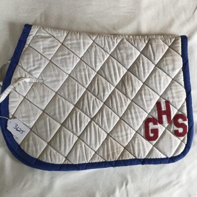 GHS Blue Trimmed Saddle Pad