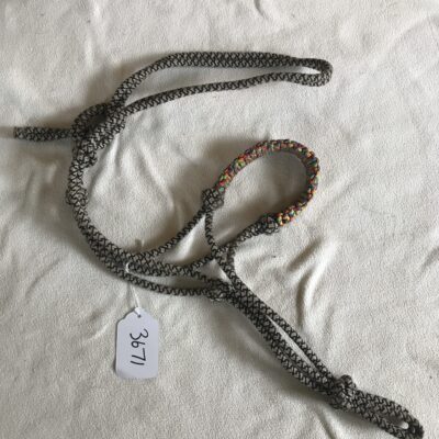 Black White and Rainbow Rope Halter