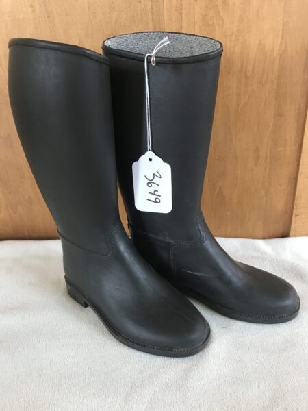 Black Rubber Riding Boots Kids 12