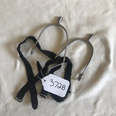 Rounded Spur 1/2 Inch with Weave Straps