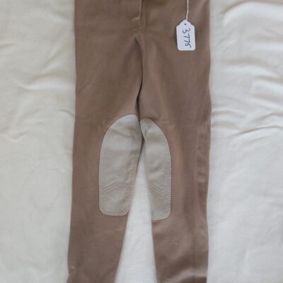 Elation Beige Half Seat Breeches 28R