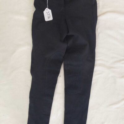 Elation Black Half Seat Breeches 28R
