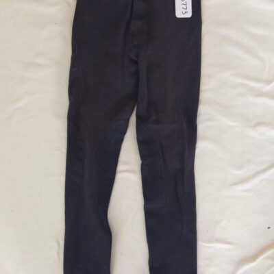 Elation Black Half Seat Breeches Kids 16