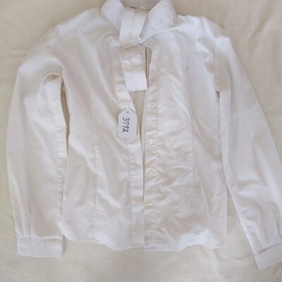 Black Forest White Long Sleeved Show Shirt Small