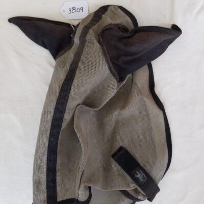 Black and Grey Fly Mask with Ears
