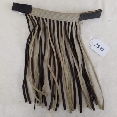 Black and Grey Browband Fly Fringe