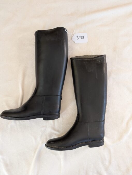 Black Tall Rubber Riding Boots Size 5