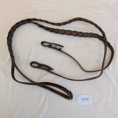 Brown Leather Braided Reins