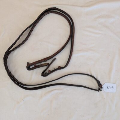 Brown Leather Braided Reins