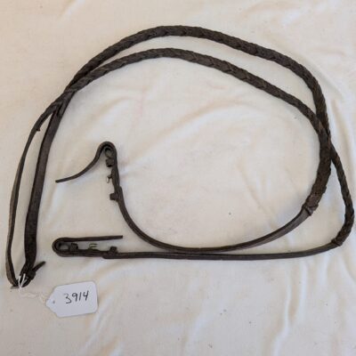 Brown Leather Braided Reins