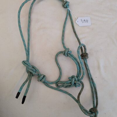 Aqua and White Rope Halter