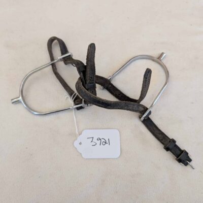 Black Leather Spurs