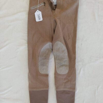 Elation Red Label Beige Half Seat Breeches Kids 14