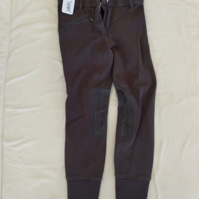 Elation Red Label Grey Half Seat Breeches 26R