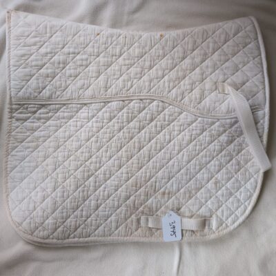 White Quilted Saddle Pad