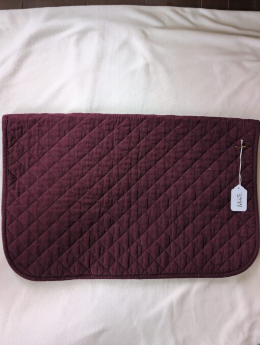 Burgundy Quilted Saddle Pad