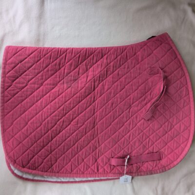 Tuffrider Pink Quilted Saddle Pad